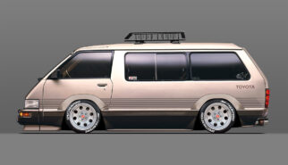 Toyota R20 Van Model-F Tarago with American Racing Wheels Photoshop by Sebastian Motsch