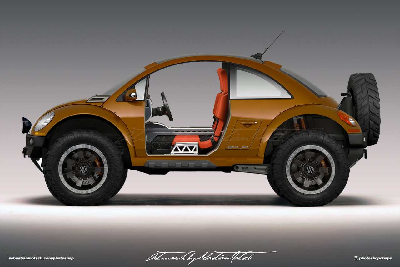 Volkswagen New Beetle BAJA Concept Photoshop by Sebastian Motsch