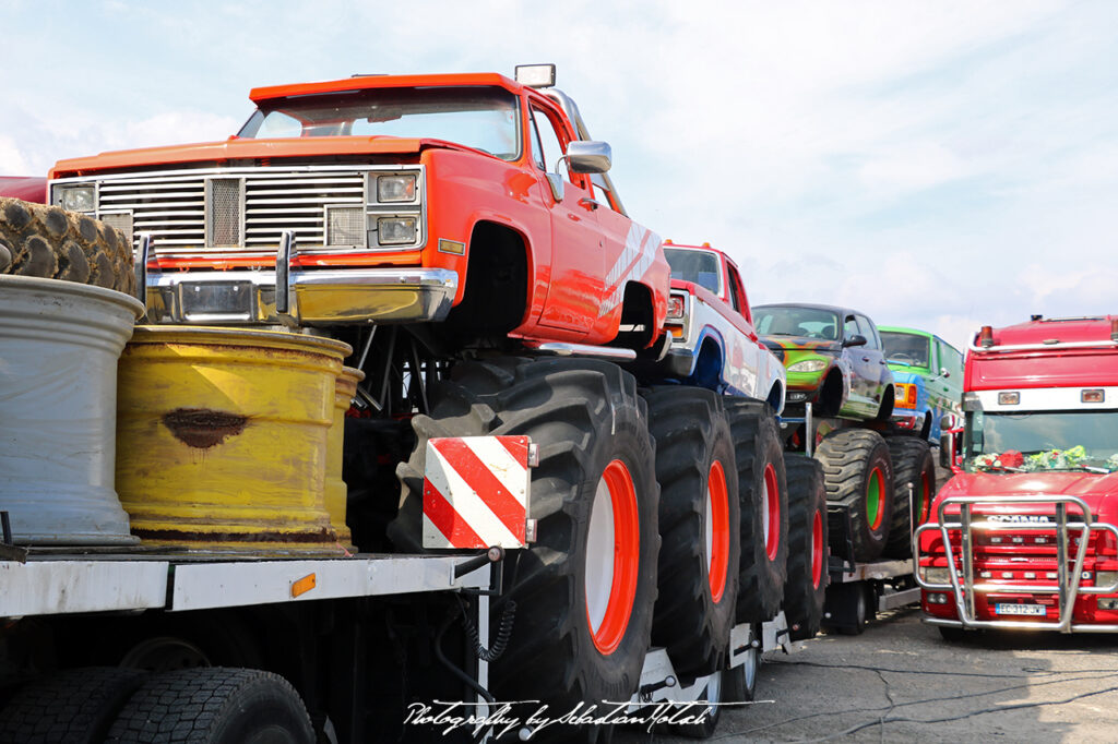 Chevrolet Pickup Monster Truck France Route Nationale 7 Drive-by Snapshots by Sebastian Motsch