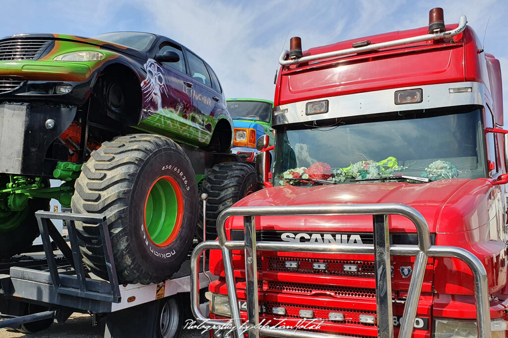 Chrysler PT Cruiser Monster Truck France Route Nationale 7 Drive-by Snapshots by Sebastian Motsch