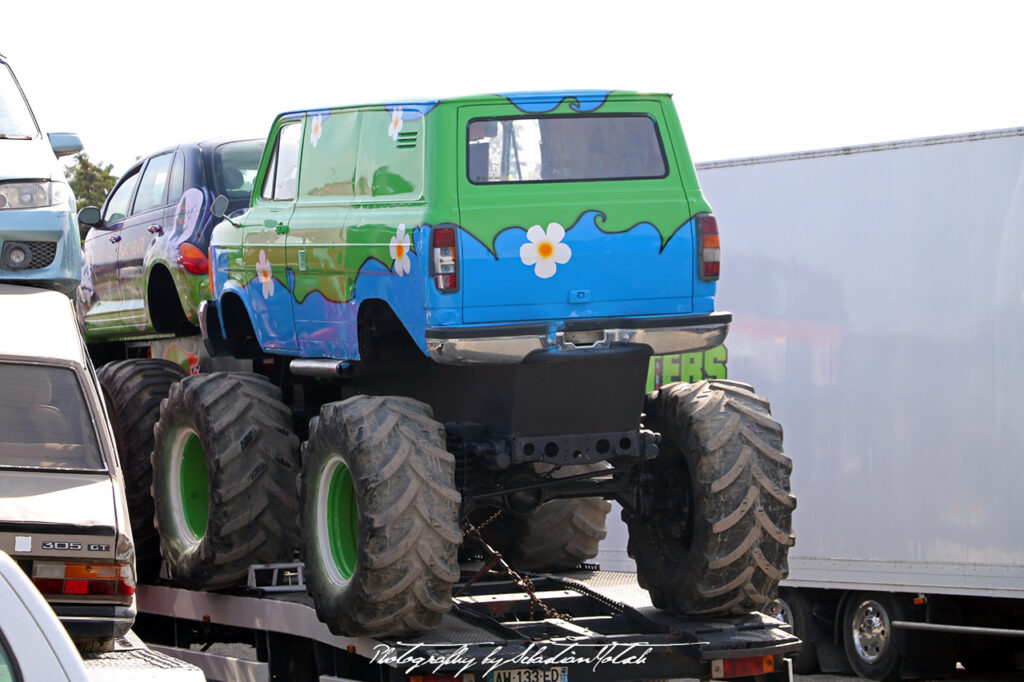 Ford Transit Monster Truck France Route Nationale 7 Drive-by Snapshots by Sebastian Motsch