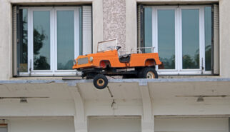 Renault Rodeo Toy Car France Route Nationale 7 Drive-by Snapshots by Sebastian Motsch