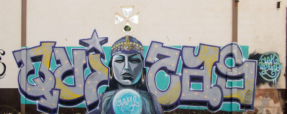 France Orange Lost Place Graffitti Photography by Sebastian Motsch