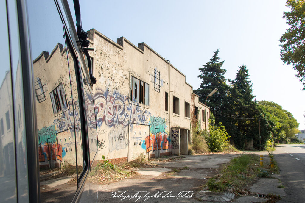 France Orange Lost Place Graffitti Photography by Sebastian Motsch