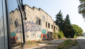 France Orange Lost Place Graffitti Photography by Sebastian Motsch