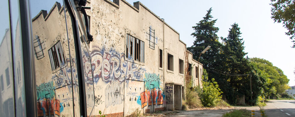 France Orange Lost Place Graffitti Photography by Sebastian Motsch