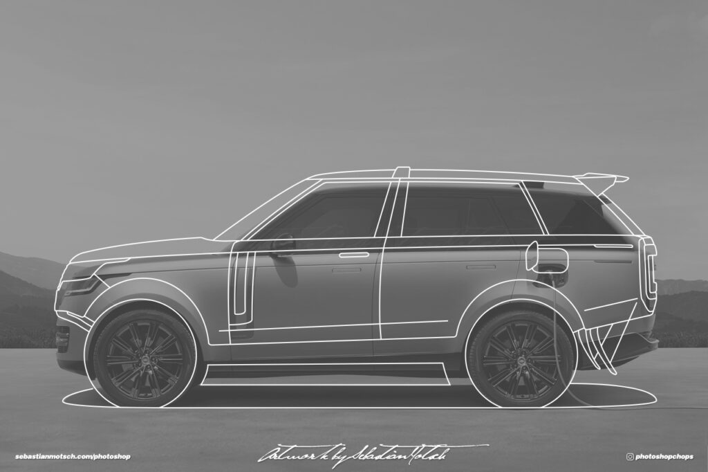Range Rover Autobiography P510E Baja 1000 Sketch by Sebastian Motsch