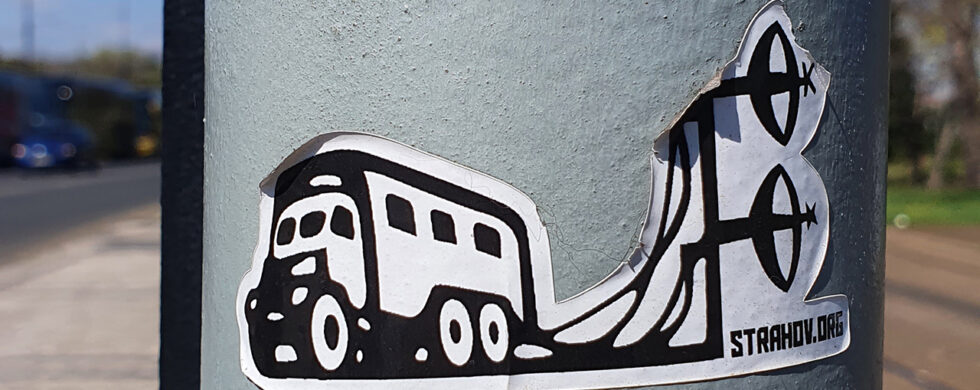 6x6 Campervan Sticker Praha Czech Republic Drive-by Snapshots by Sebastian Motsch