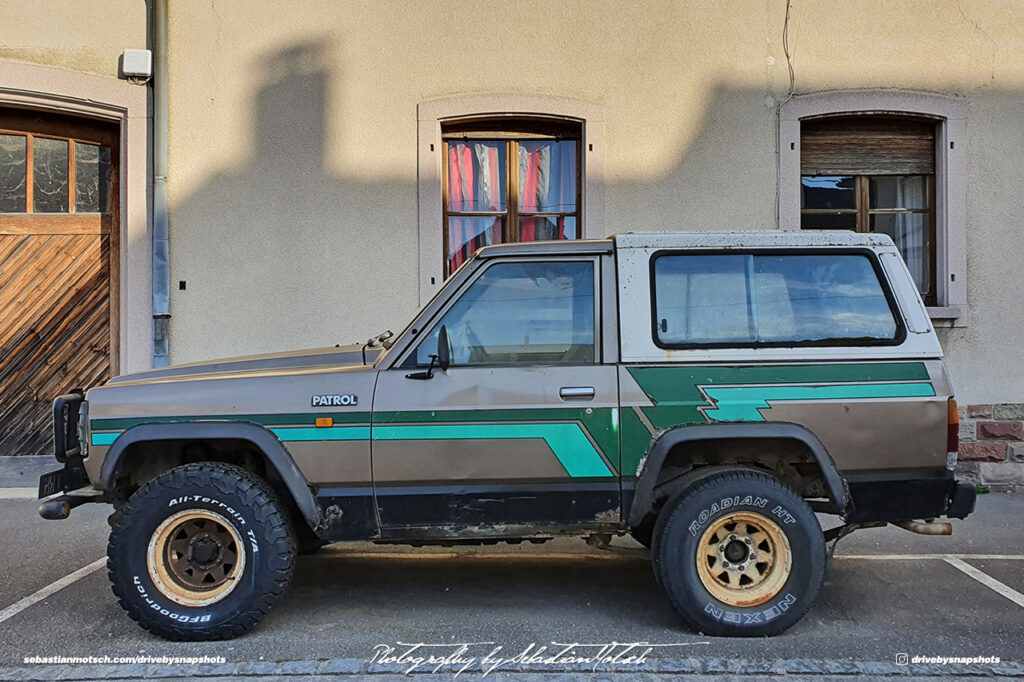 Nissan Patrol 160 SWB in Neuf-Brisach France Drive-by Snapshots by Sebastian Motsch