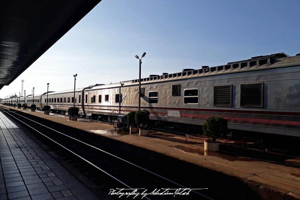 Thailand Nong Kai Railroad Station Train Sunrise Photo by Sebastian Motsch