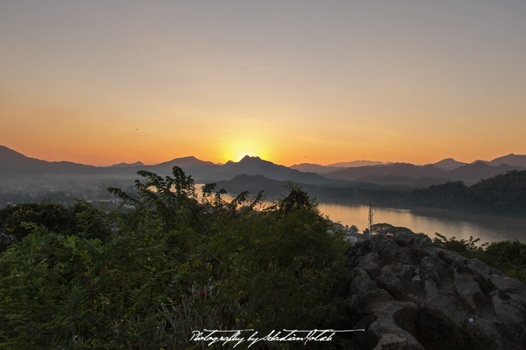 Laos Luang Prabang Phu Si Hill Sunset Photo by Sebastian Motsch