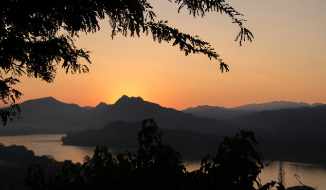 Laos Luang Prabang Phu Si Hill Sunset Photo by Sebastian Motsch