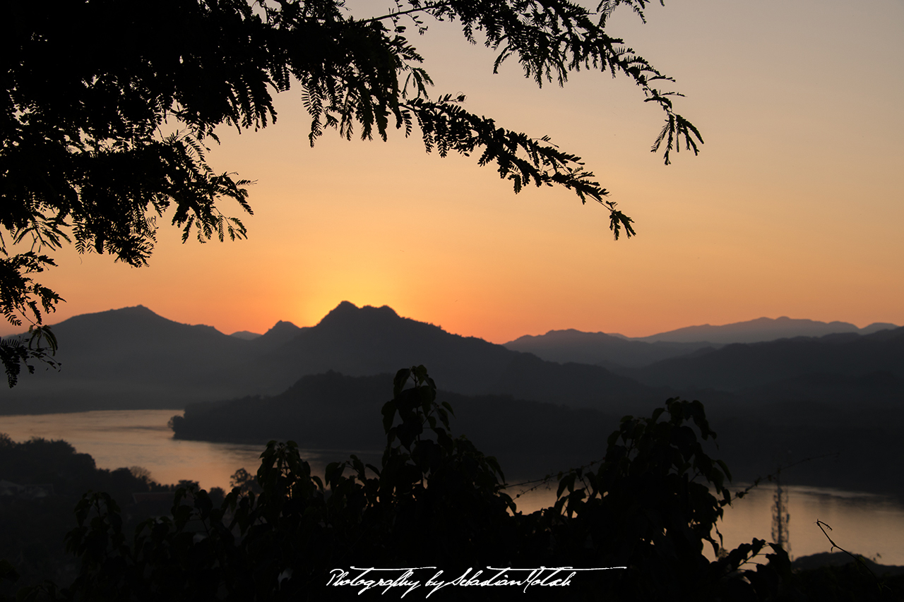 Laos Luang Prabang Phu Si Hill Sunset Photo by Sebastian Motsch