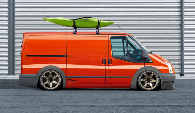 Ford Transit Mk3 L1 H1 Sport Van with TE37 Wheels Photoshop by Sebastian Motsch