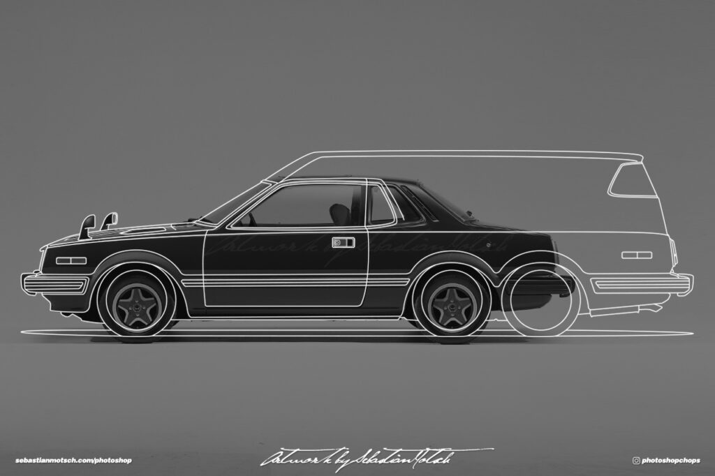 Honda Prelude SN 6-Wheeler Surf Van Scribble Photoshop by Sebastian Motsch