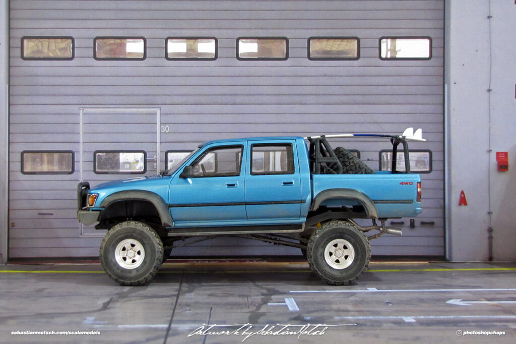 Aoshima Toyota Hilux Double Cab 4WD Scale Model by Sebastian Motsch