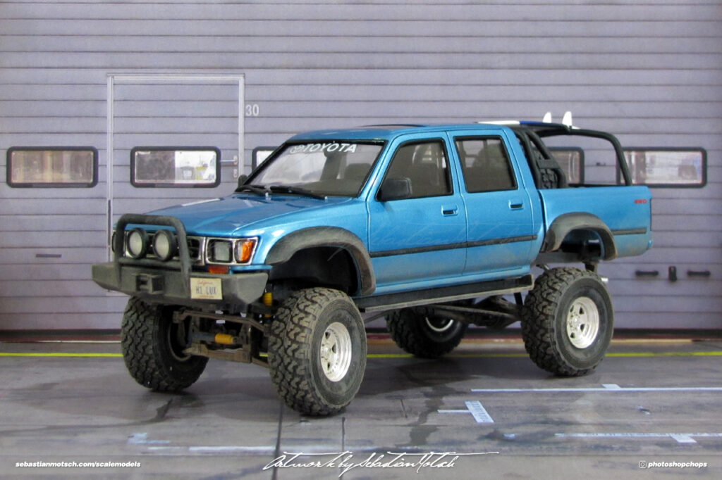 Aoshima Toyota Hilux Double Cab 4WD Scale Model by Sebastian Motsch