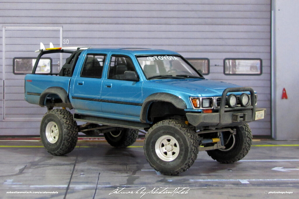 Aoshima Toyota Hilux Double Cab 4WD Scale Model by Sebastian Motsch