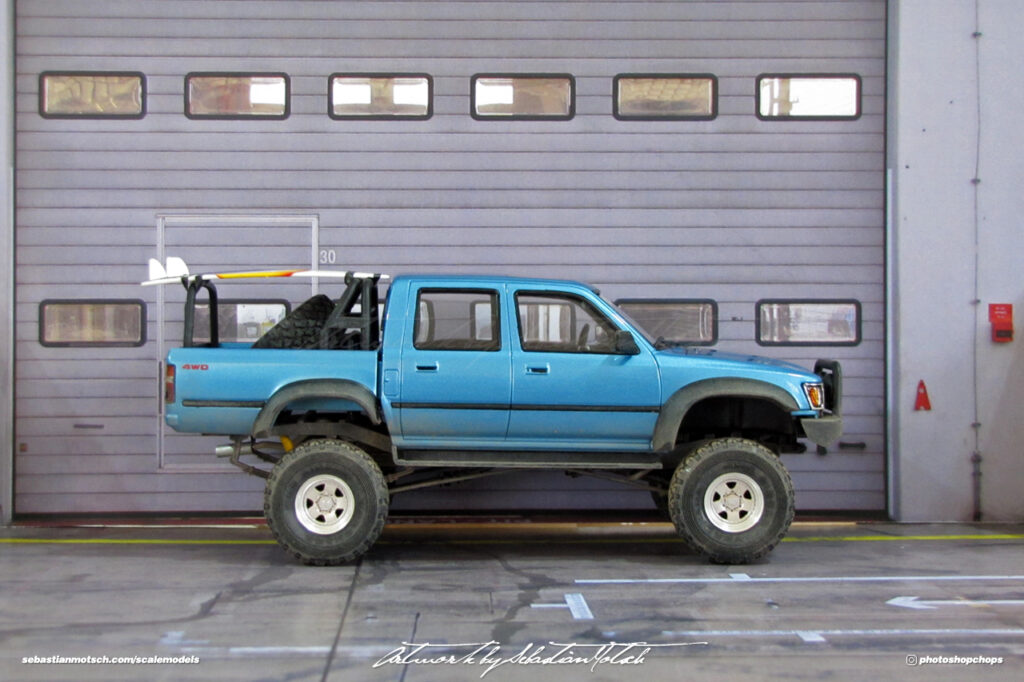 Aoshima Toyota Hilux Double Cab 4WD Scale Model by Sebastian Motsch