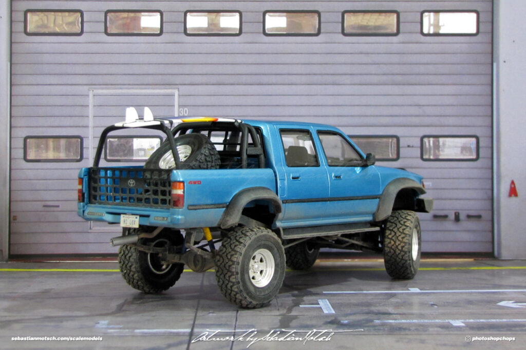 Aoshima Toyota Hilux Double Cab 4WD Scale Model by Sebastian Motsch