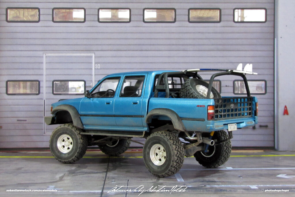 Aoshima Toyota Hilux Double Cab 4WD Scale Model by Sebastian Motsch