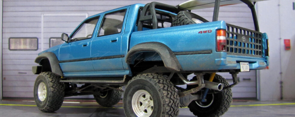 Aoshima Toyota Hilux Double Cab 4WD Scale Model by Sebastian Motsch