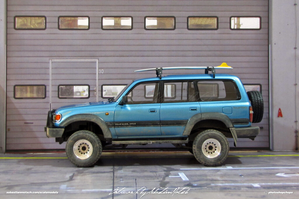 Aoshima Toyota LandCruiser 80-Series 4WD Scale Model by Sebastian Motsch