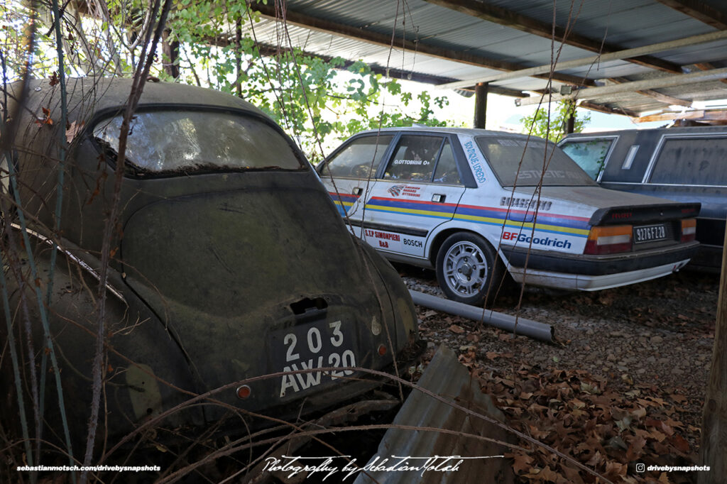 Peugeot 203 Rear America Garage Corsica Drive-by Snapshots by Sebastian Motsch