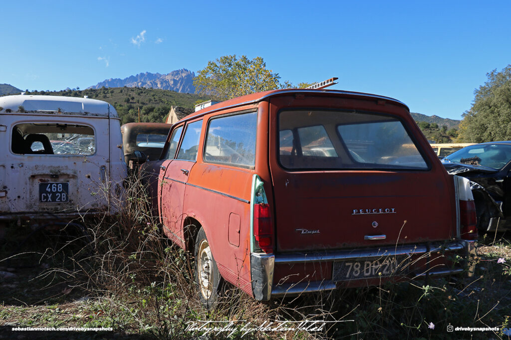 Peugeot 404 Break America Garage Corsica Drive-by Snapshots by Sebastian Motsch