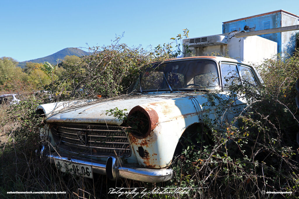 Peugeot 404 Front America Garage Corsica Drive-by Snapshots by Sebastian Motsch