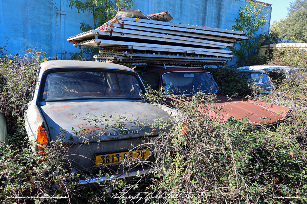 Peugeot 404 Rear America Garage Corsica Drive-by Snapshots by Sebastian Motsch