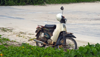 Honda Super Cub 50 at Yonaha Maehama Beach Drive-by Snapshots by Sebastian Motsch