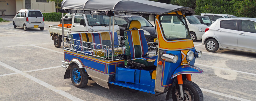 Thai Tuk-Tuk at Yonaha Maehama Beach Drive-by Snapshots by Sebastian Motsch