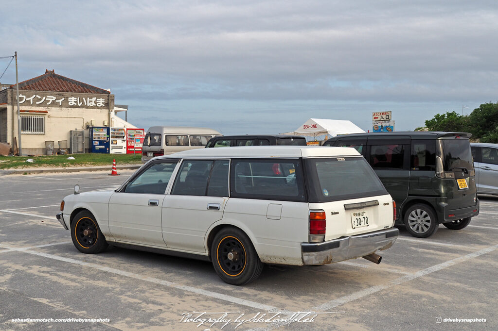 Toyota Crown S130 Wagon at Yonaha Maehama Beach Drive-by Snapshots by Sebastian Motsch