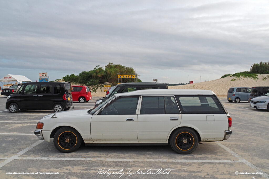 Toyota Crown S130 Wagon at Yonaha Maehama Beach Drive-by Snapshots by Sebastian Motsch