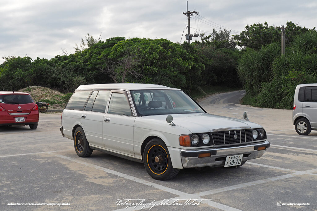 Toyota Crown S130 Wagon at Yonaha Maehama Beach Drive-by Snapshots by Sebastian Motsch