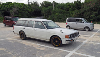 Toyota Crown S130 Wagon at Yonaha Maehama Beach Drive-by Snapshots by Sebastian Motsch