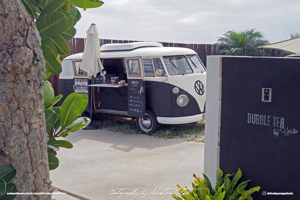 Volkswagen T1 Camper Food Truck at Painagama Beach Miyako-jima by Sebastian Motsch