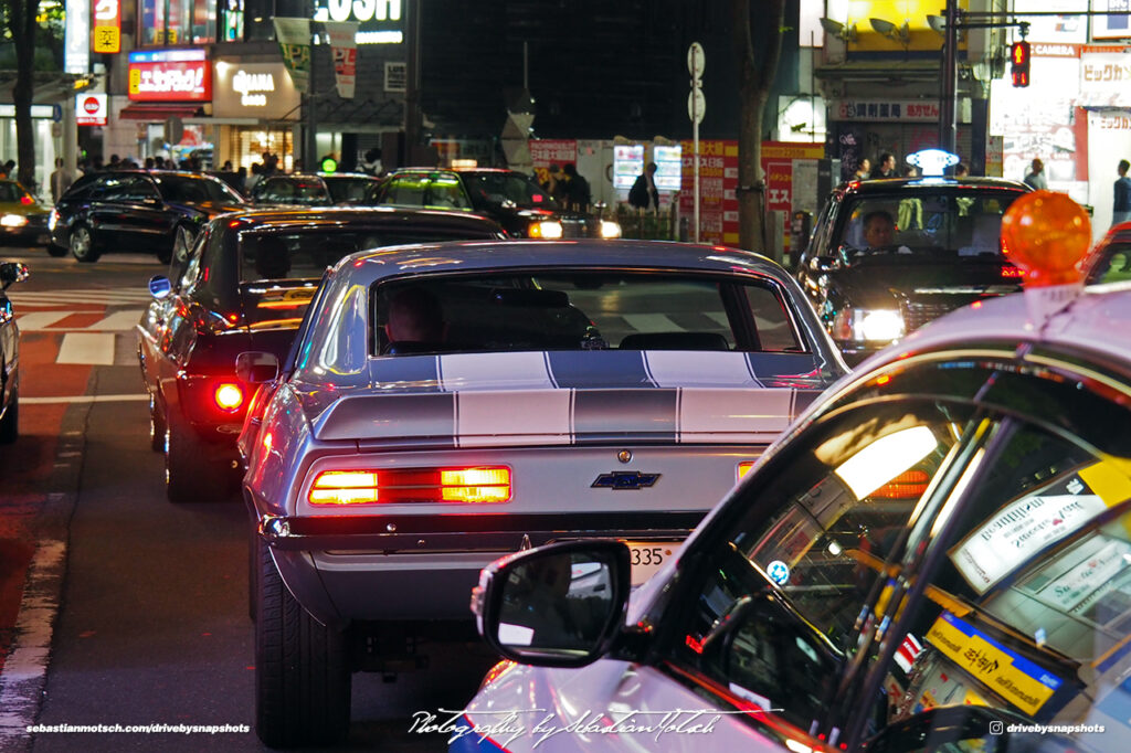 Chevrolet Camaro in Shibuya Tokyo Japan Drive-by Snapshots by Sebastian Motsch