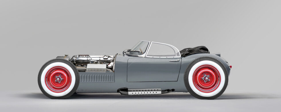 Jaguar E-Type Lightweight Hot Rod Photoshop by Sebastian Motsch