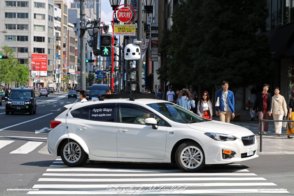 Japan Tokyo Roppongi Subaru Impreza Apple Maps Camera Car by Sebastian Motsch