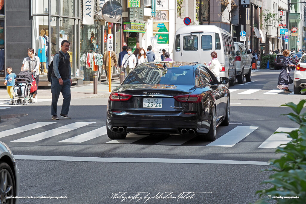 Maserati Quattroporte in Ginza Tokyo Japan Drive-by Snapshots by Sebastian Motsch