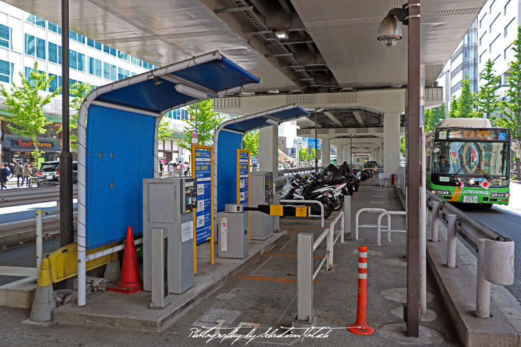 Motorcycle Parking in Roppongi Tokyo Japan by Sebastian Motsch