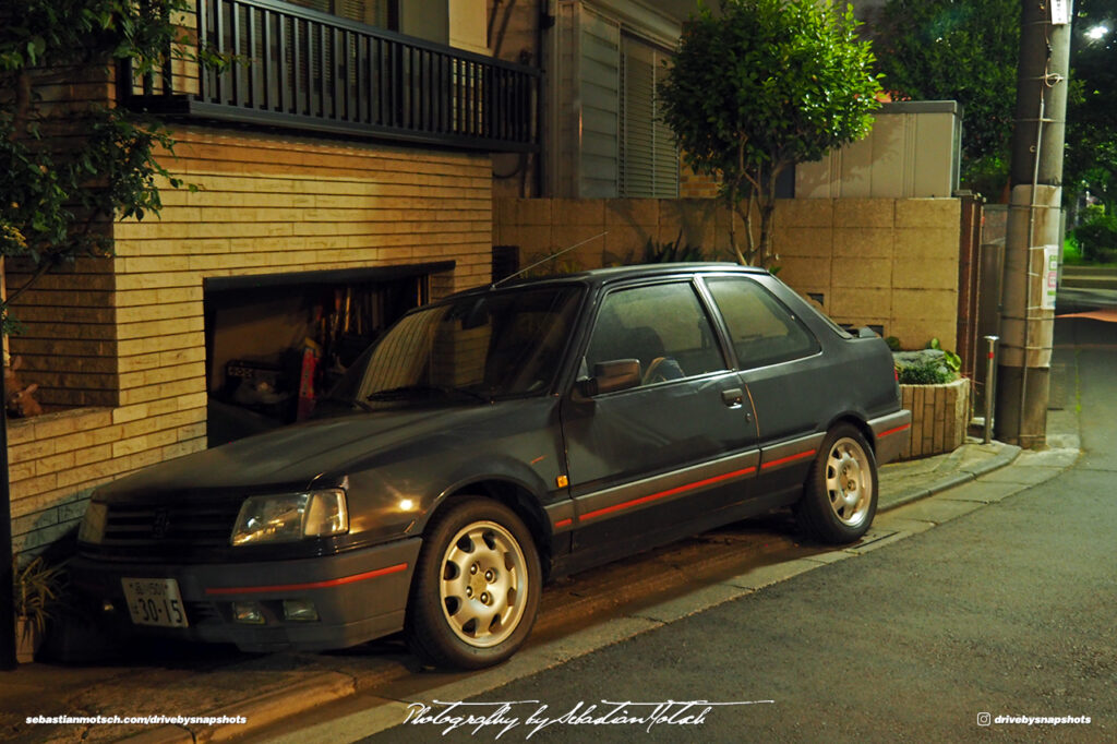 Peugeot 309 GTI in Shibuya Tokyo Japan Drive-by Snapshots by Sebastian Motsch