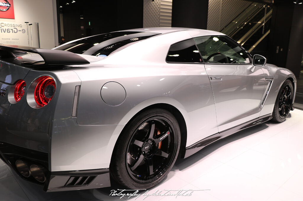 Silver GT-R35 Nismo at Nissan Crossing in Ginza Tokyo Japan by Sebastian Motsch