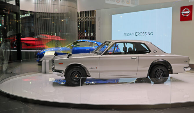 Skyline GT-Rs at Nissan Crossing Showroom in Ginza Tokyo Japan by Sebastian Motsch