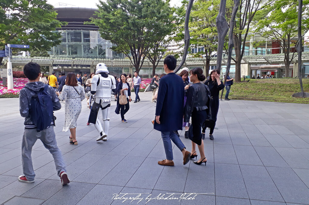 Storm Trooper Walking in Roppongi Tokyo Japan by Sebastian Motsch