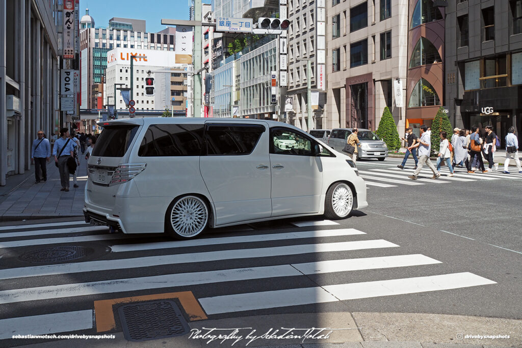 Toyota Alphard Custom in Ginza Tokyo Japan Drive-by Snapshots by Sebastian Motsch