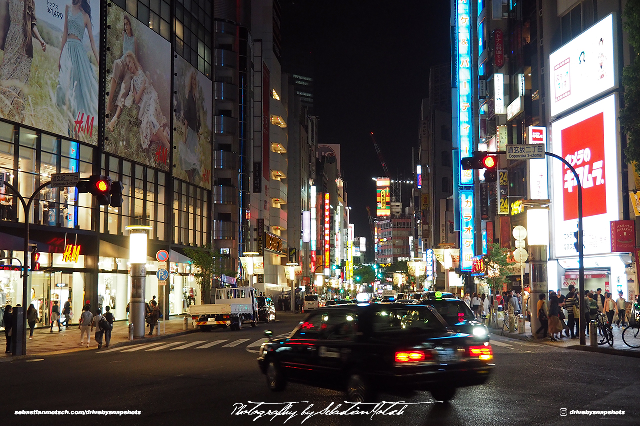 Toyota Crown Taxi in Shibuya Tokyo Japan Drive-by Snapshots by Sebastian Motsch