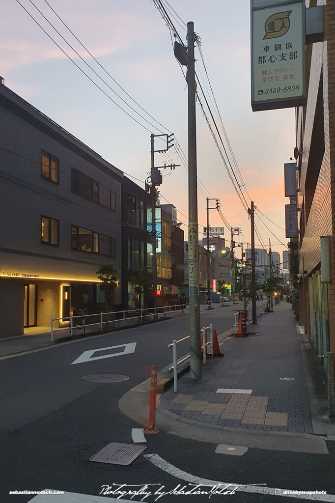 Deserted Street near Hamamatsucho Station Photo by Sebastian Motsch